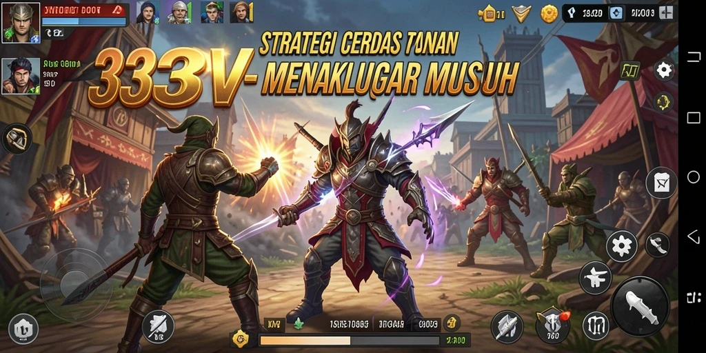 Tampilan gameplay Strategy yang menegangkan di 333V dengan taktik mendalam.