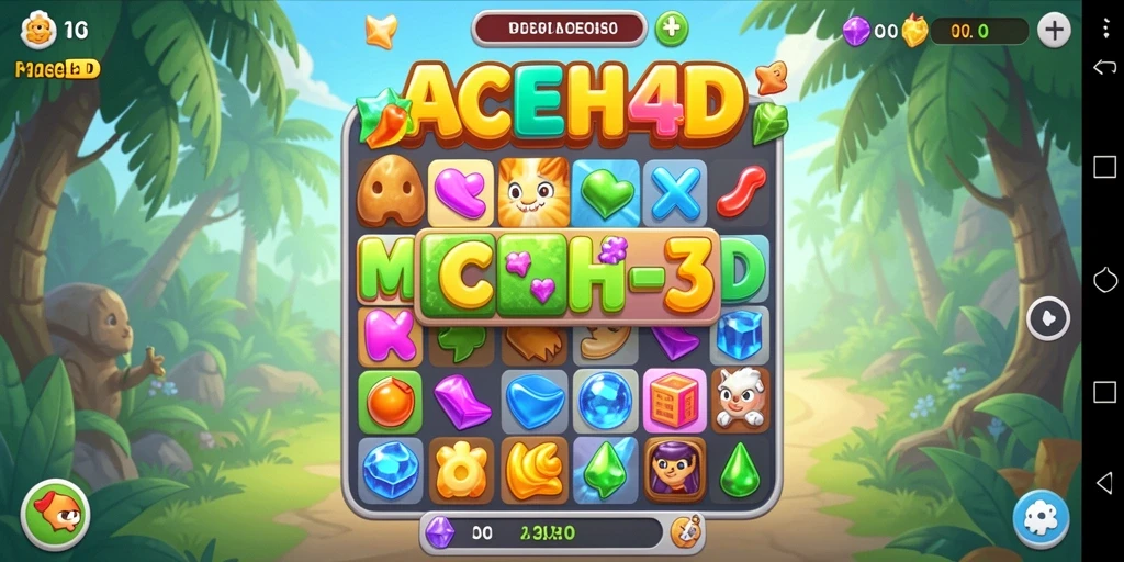 Tampilan gameplay ACEH4D yang menawan dan penuh warna.