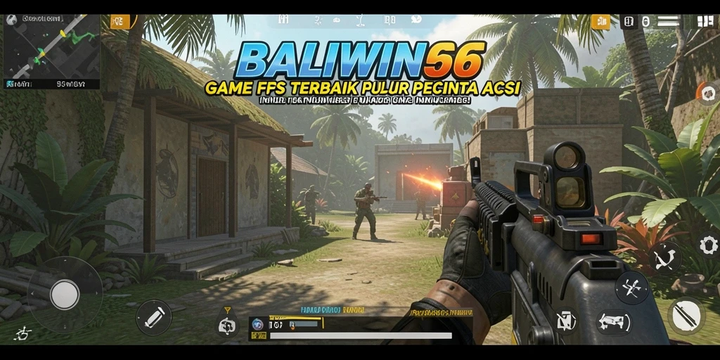 Screenshot gameplay BALIWIN66 menunjukkan aksi tembak-menembak yang mendebarkan.