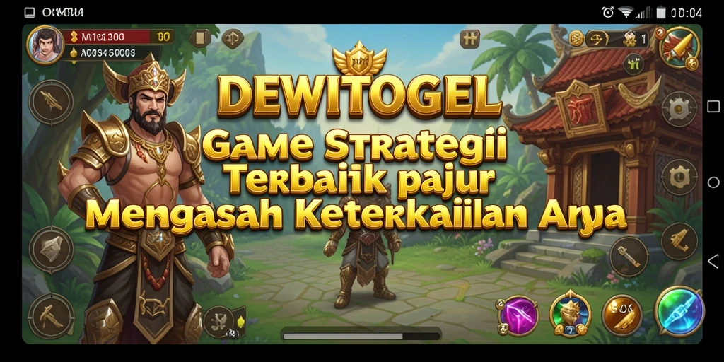 Tampilan gameplay menarik dari DEWITOGEL yang menggambarkan strategi dan pertempuran.