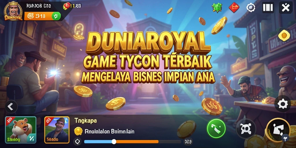Tampilan gameplay DUNIAROYAL yang menarik dan penuh tantangan Tycoon.