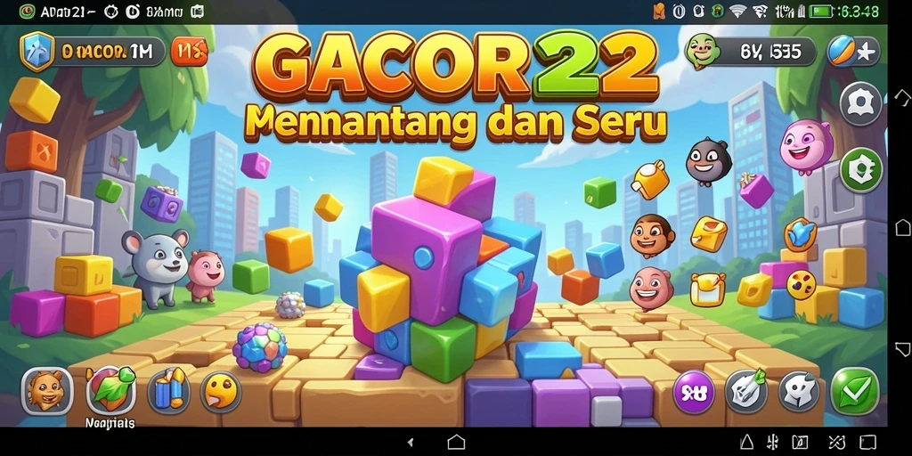 Screenshot GACOR22 menunjukkan gameplay yang seru dan menantang.
