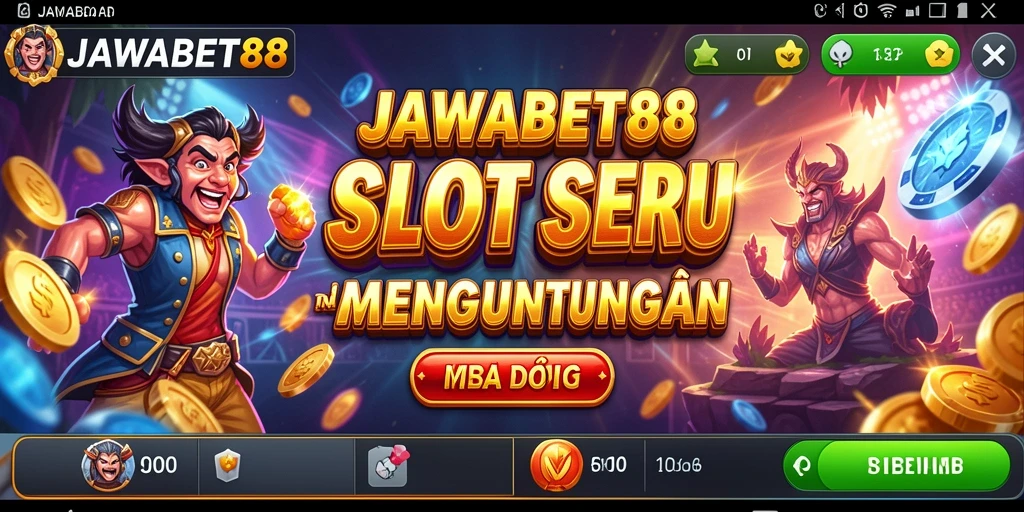 Screenshot JAWABET88 menampilkan gameplay menarik dengan berbagai tema slot.