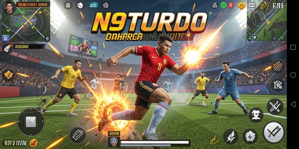 Tampilan menarik dari gameplay N9TURBO yang penuh aksi.