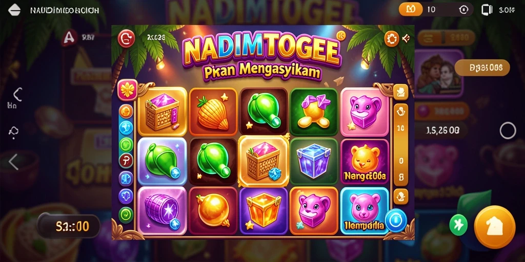 Tampilan gameplay menarik dan interaktif dari NADIMTOGEL.