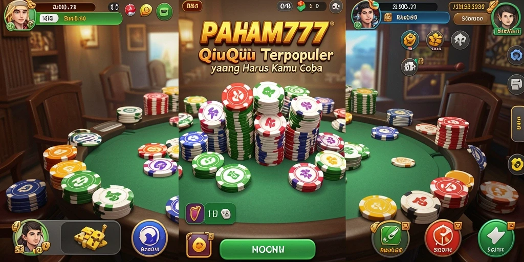 Tampilan gameplay seru dalam PAHAM777 QiuQiu.