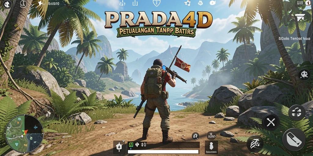 Tampilan gameplay PRADA4D dalam dunia terbuka yang kaya.