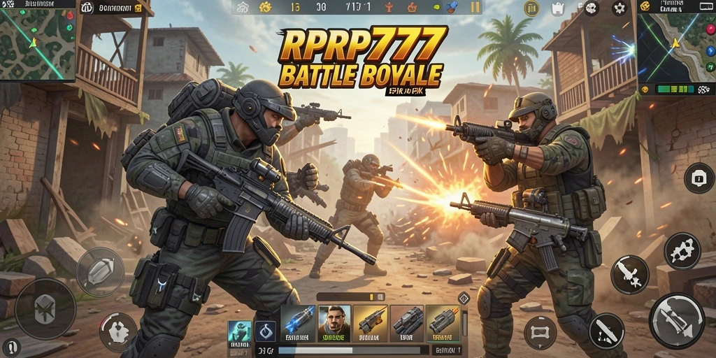 Tampilan gameplay RPRP777 dengan aksi seru dan strategi tinggi.