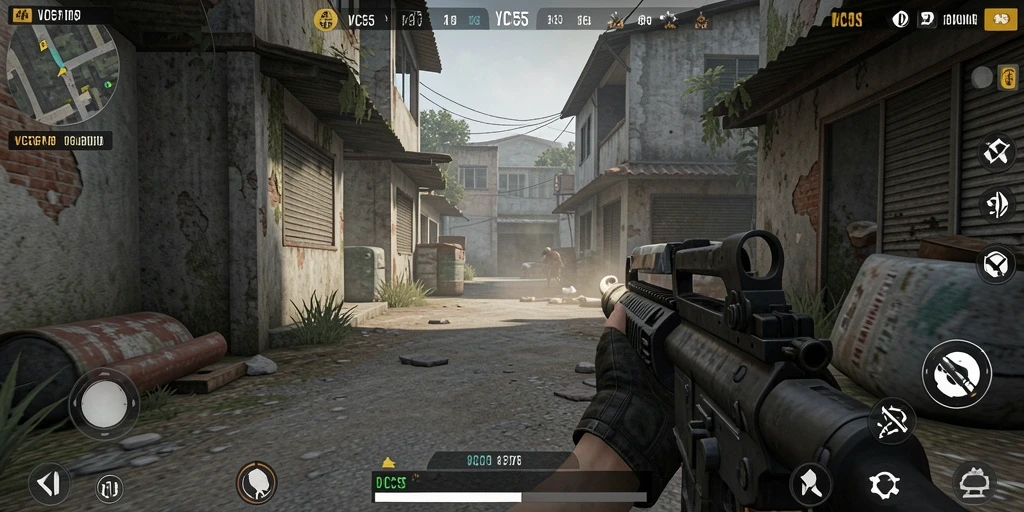Gameplay seru dan menantang di VC55 dengan aksi FPS yang intens.