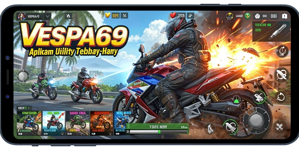 Screenshot utama VESPA69 menampilkan antarmuka intuitif aplikasi Utility.