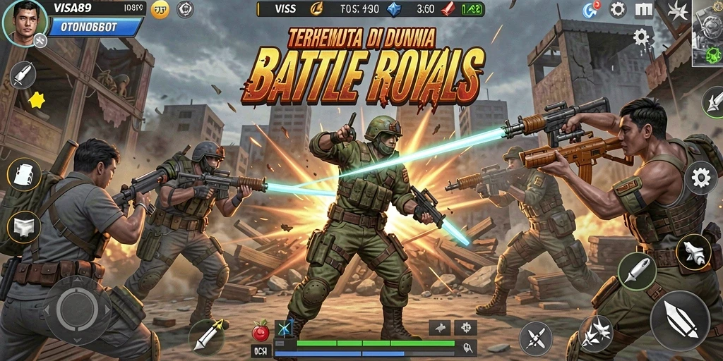 Gameplay seru di <strong>VISA89</strong> dengan pertempuran intens antar pemain.